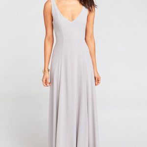 Show Me Your MuMu - Jenn Maxi Dress - Dove Grey - Size Small